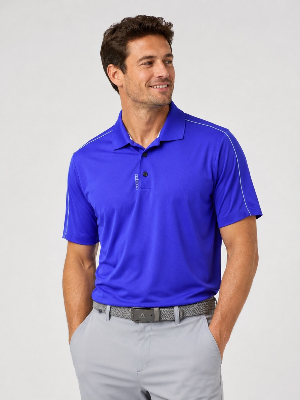 Adidas Golf Climacool Polo Shirt Men’s Large Purple Performance Athletic Polo